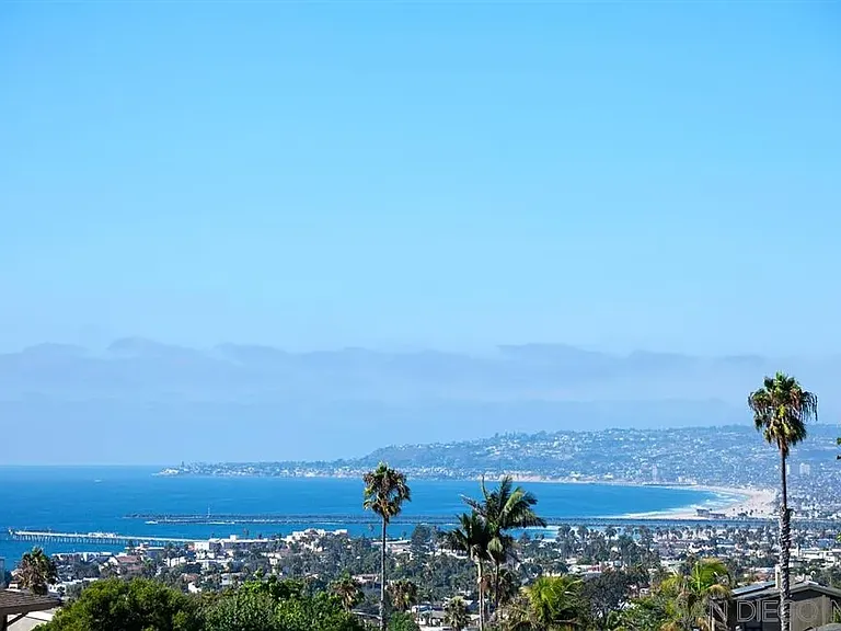 Scenic coastal view overlooking San Diego Bay from 1135 Barcelona Drive