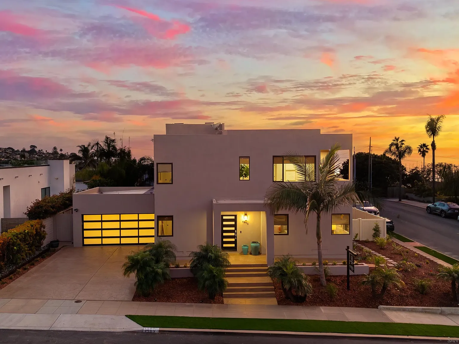 Modern residential property with outdoor living space at 4593 Coronado Avenue