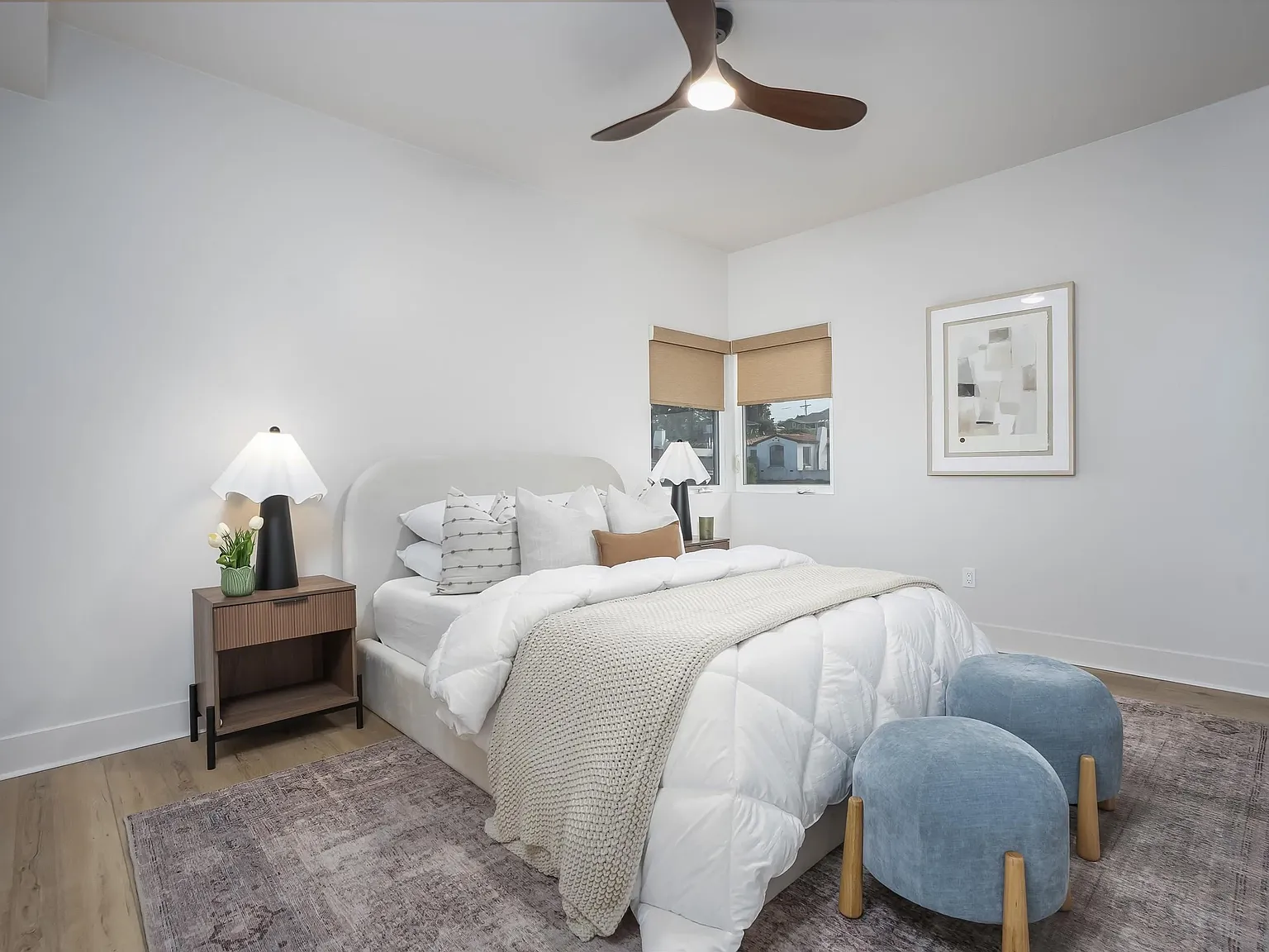 Spacious bedroom with neutral finishes and natural light at 4593 Coronado Avenue
